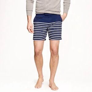 J. Crew Striped Nylon Swim Shorts